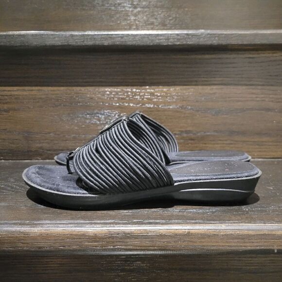 Nine West Black Sandals Shoes Size: 5.5M - Picture 3 of 6